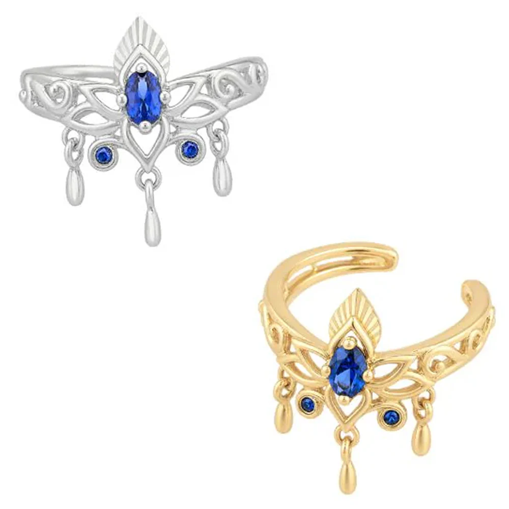 "Tresor" EAR CUFF (non piercing) in Gold with Blue Sapphires