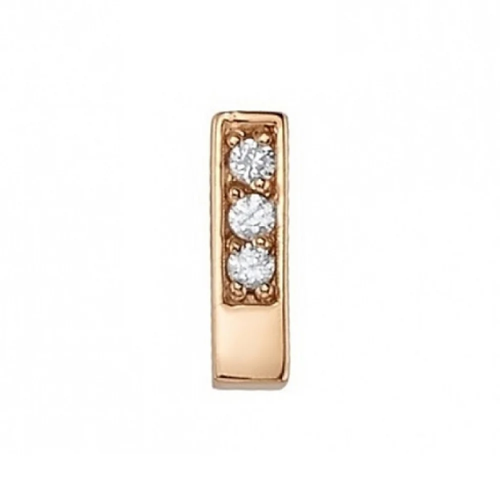 "Aquilia" Threaded End in Gold with DIAMONDS - Image 2