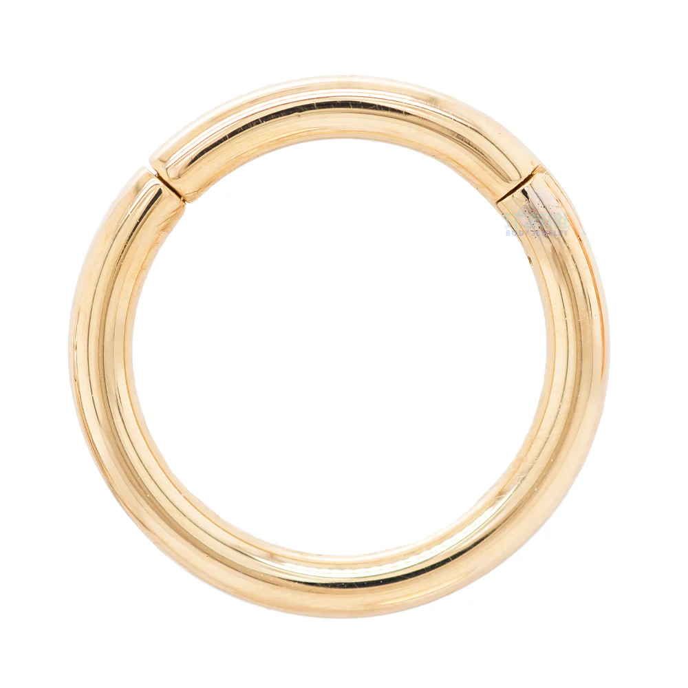 Basic (Snap) Hinge Ring in Gold & Platinum - Image 6