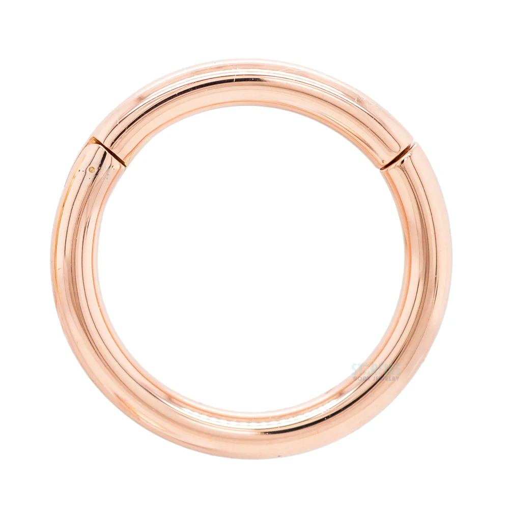 Basic (Snap) Hinge Ring in Gold & Platinum - Image 8