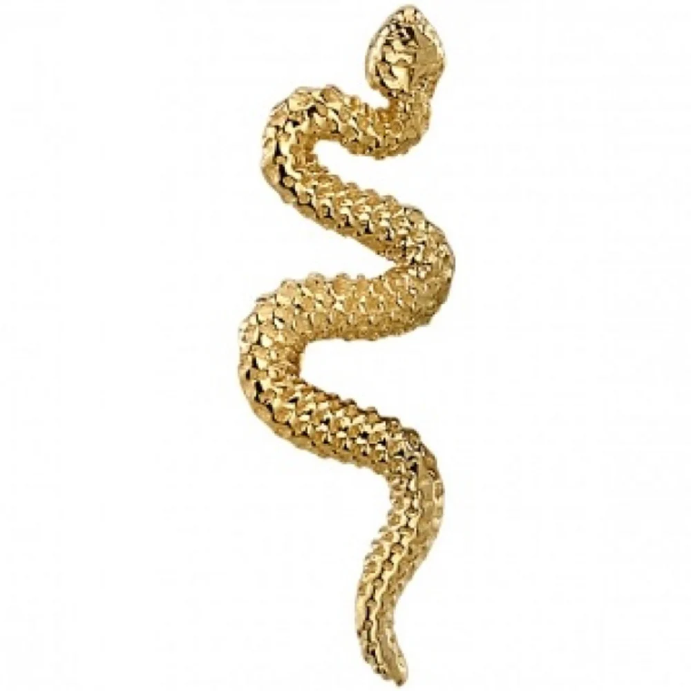 Delicate Snake Threaded End in Gold & Platinum - Image 4