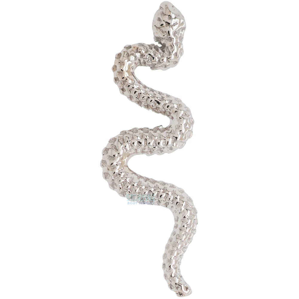Delicate Snake Threaded End in Gold & Platinum - Image 5