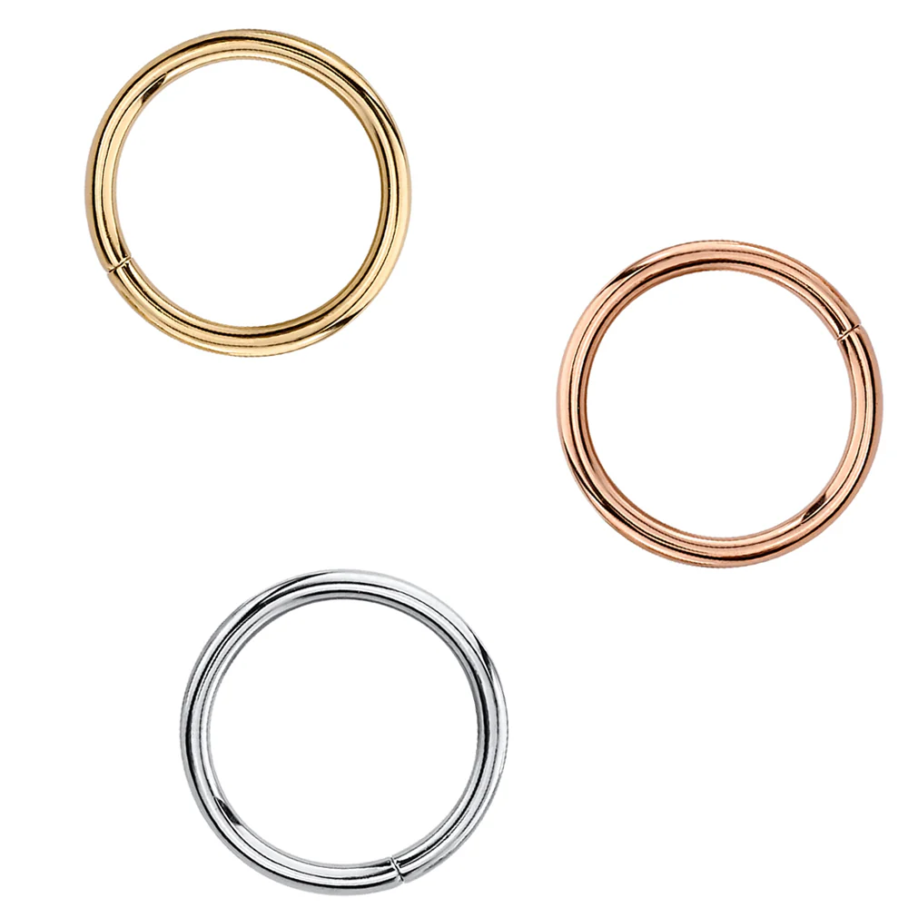 Classic Seam Ring in Gold & Platinum