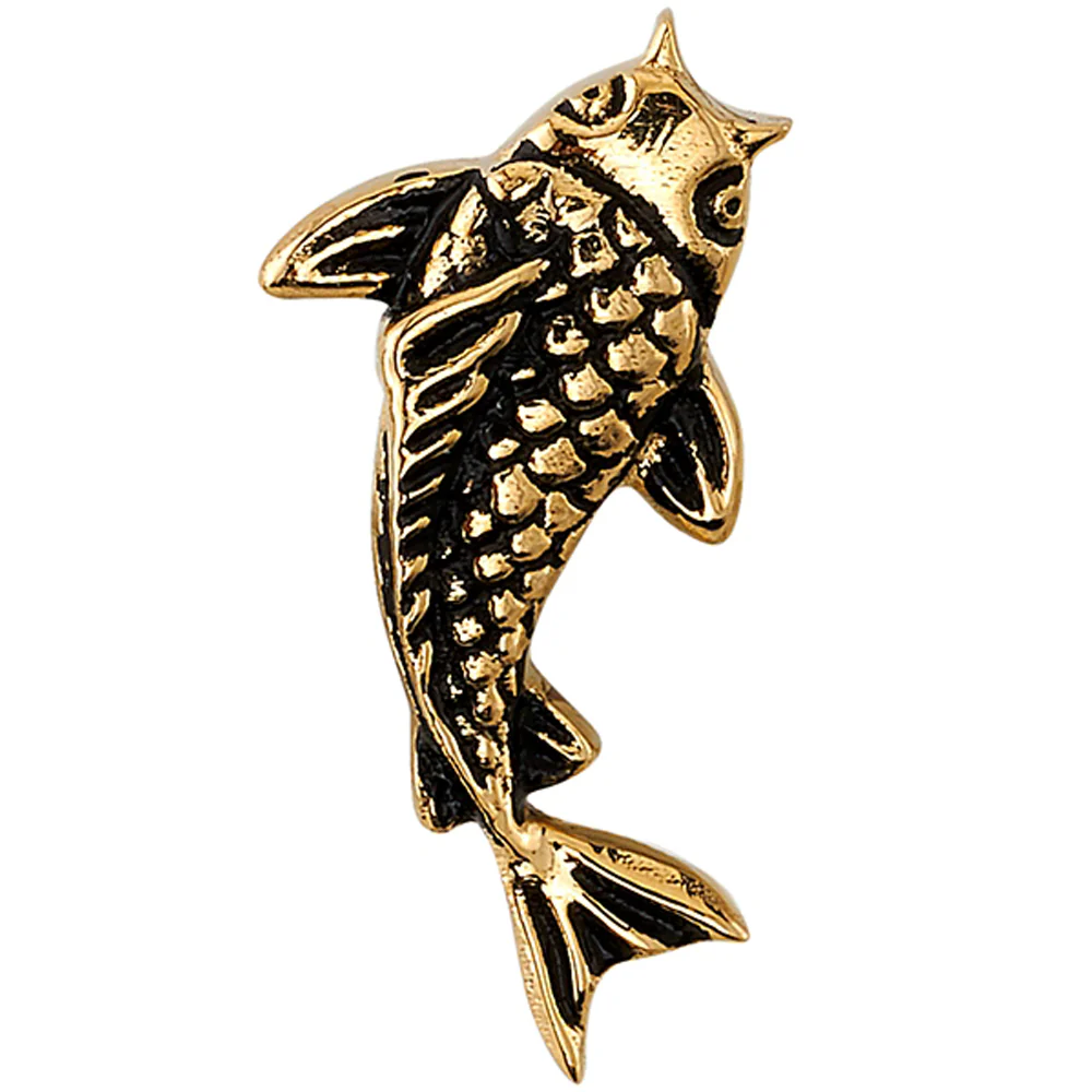 "Koi" Threaded End in Gold - Image 2