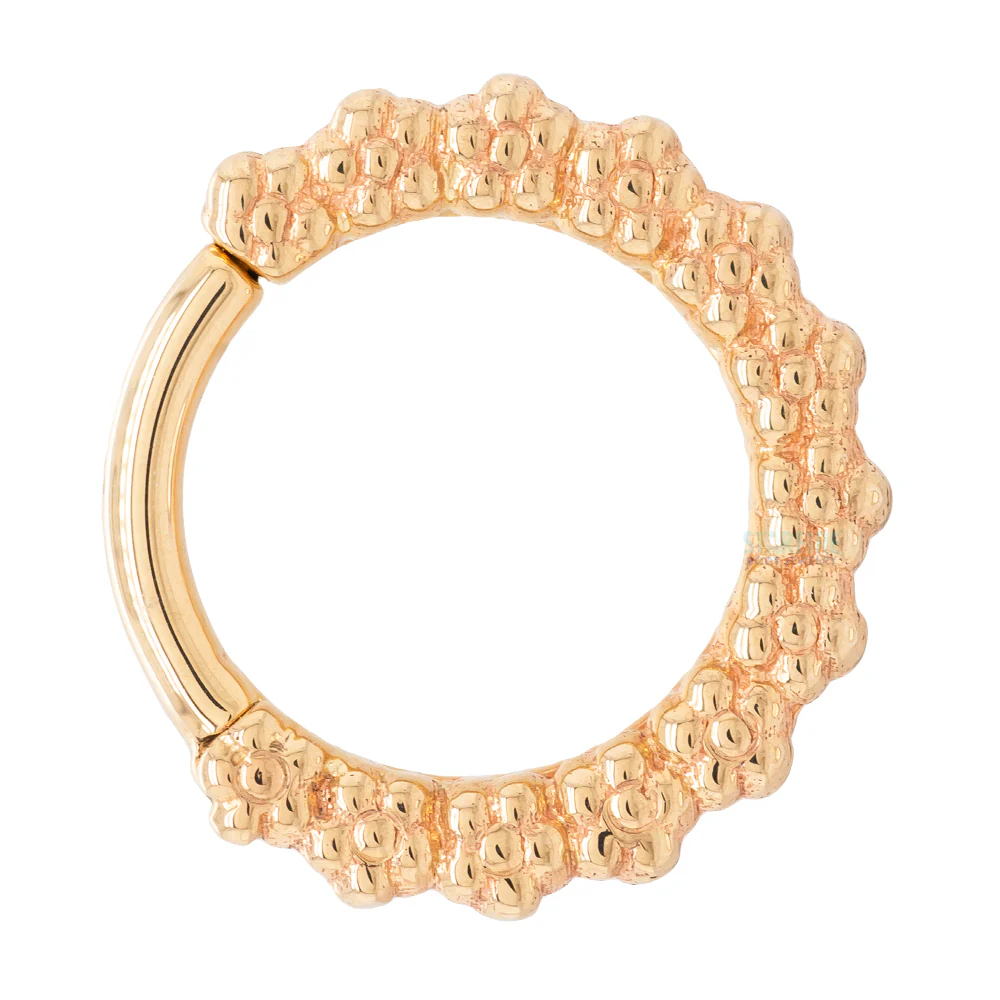 "Milo" Forward Facing Hinge Ring in Gold - Image 3