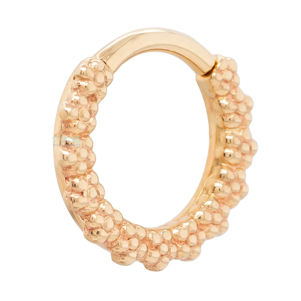 "Milo" Forward Facing Hinge Ring in Gold - Image 4