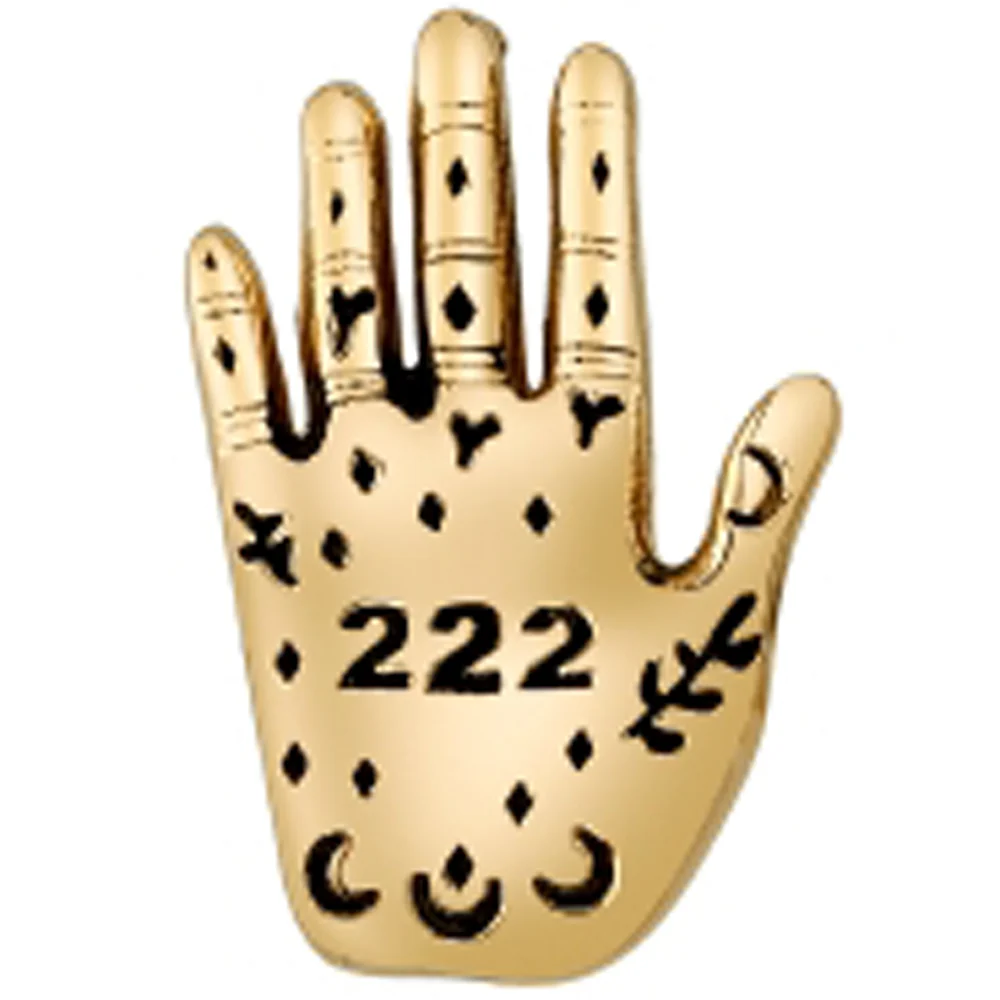 "Palmistry" Threaded End in Gold - Image 2