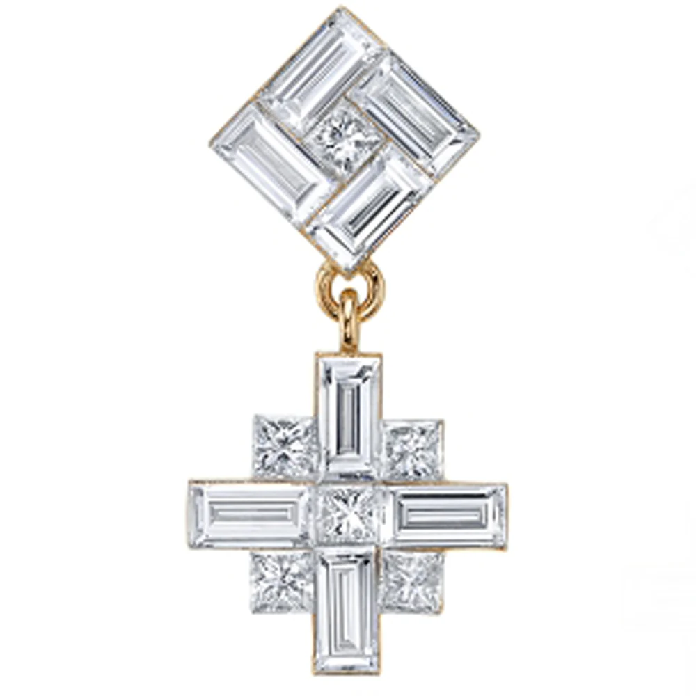 "Queen Elizabeth" Threaded End in Gold with DIAMONDS - Image 2