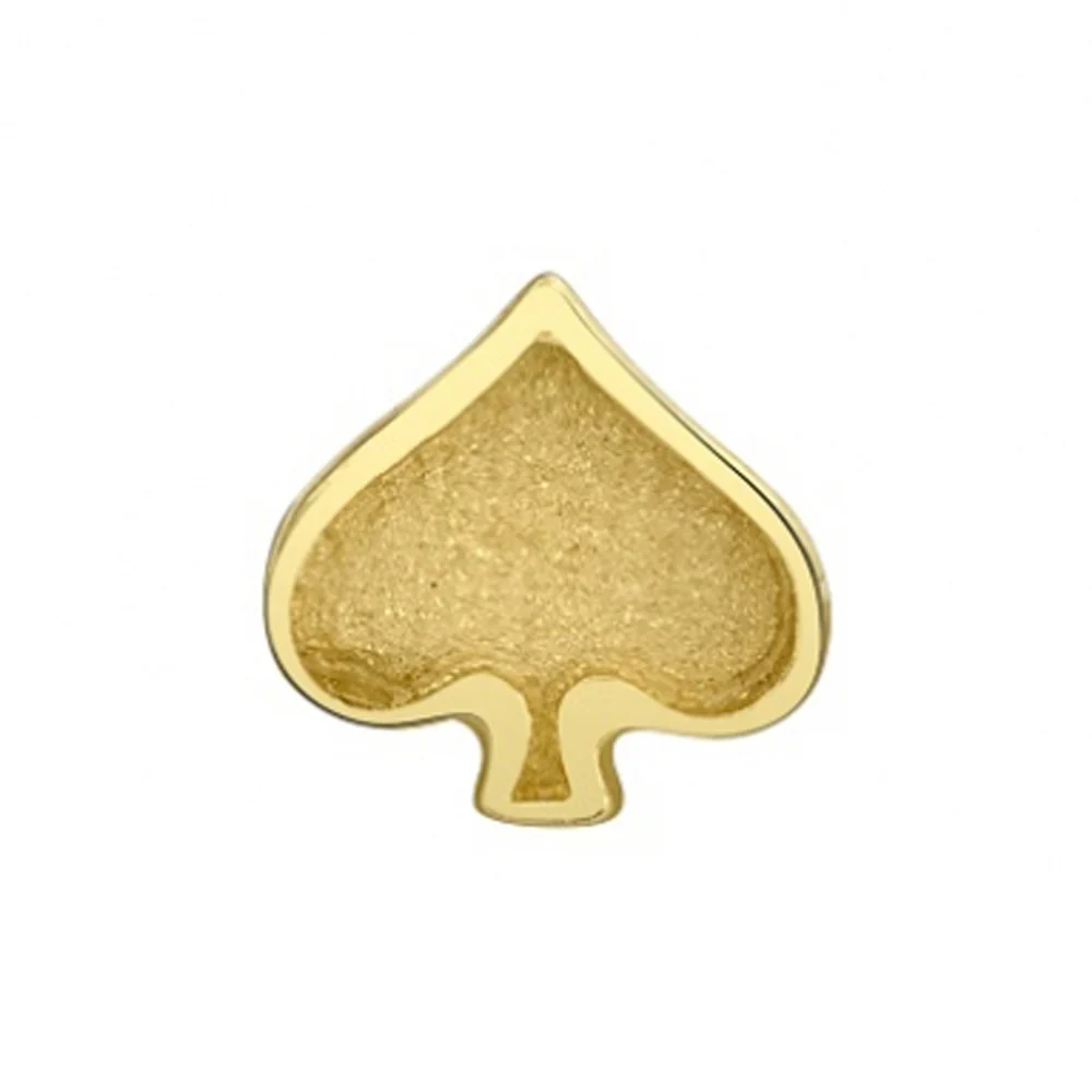 Sandblasted Spade Threaded End in Gold - Image 2