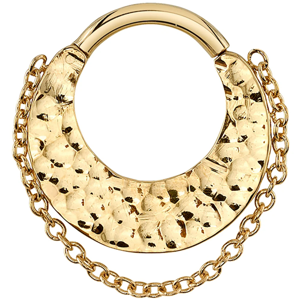 "Sea" Hinge Ring in Gold - Image 2