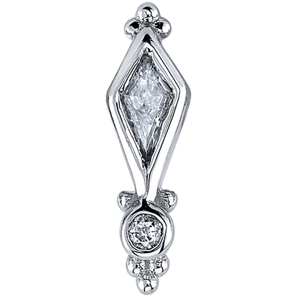 "Sensation" Threaded End in Gold with DIAMONDS - Image 2