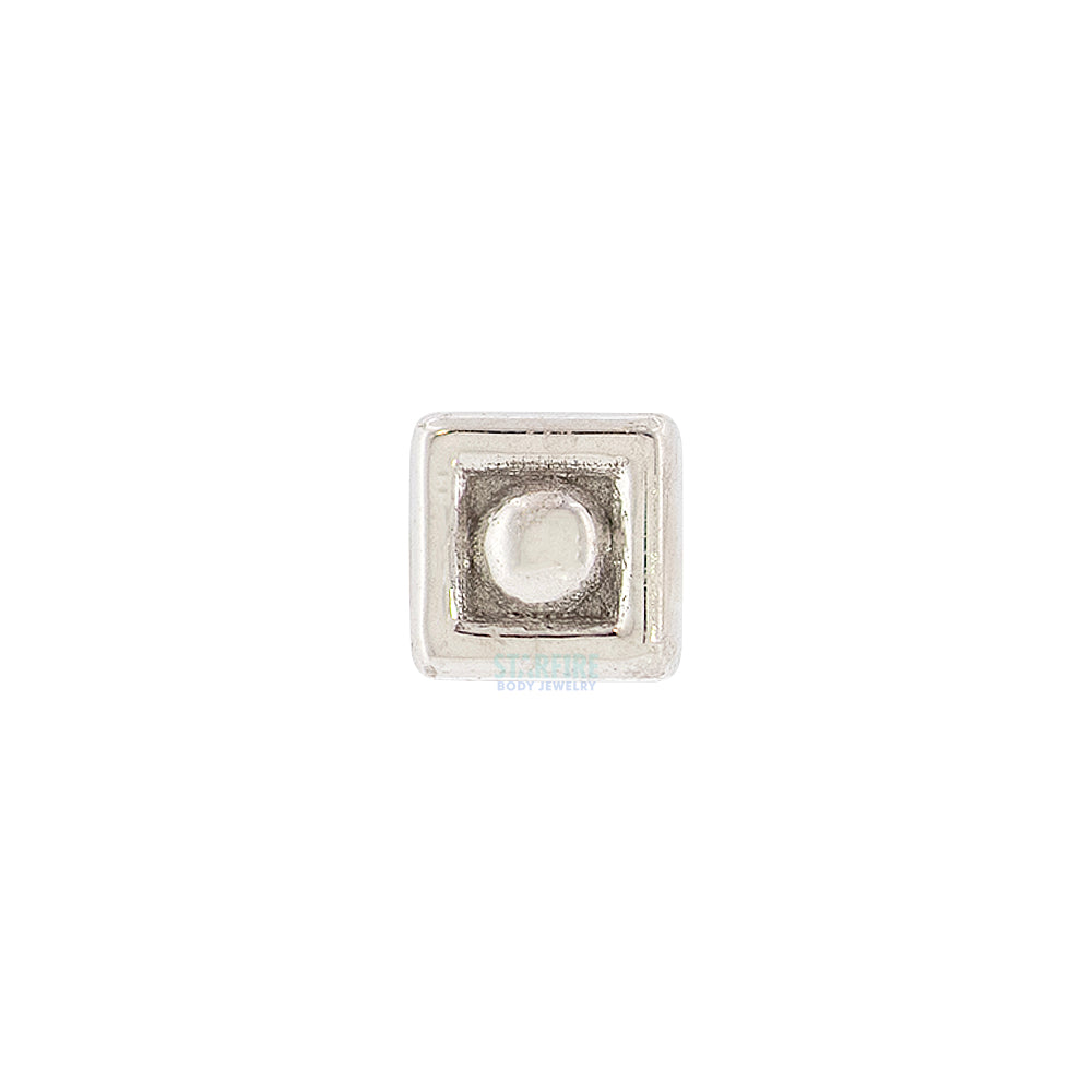 Square Dot Threaded End in Gold & Platinum - Image 2