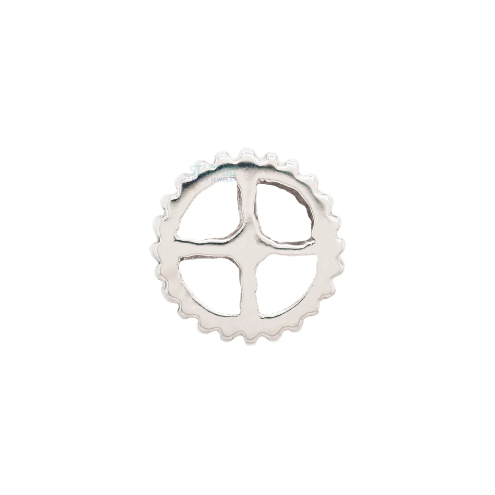 threadless: Cog Pin in Gold - Image 2