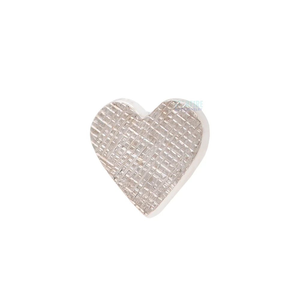 threadless: Flat Heart FLORENTINE FINISH Pin in Gold - Image 2