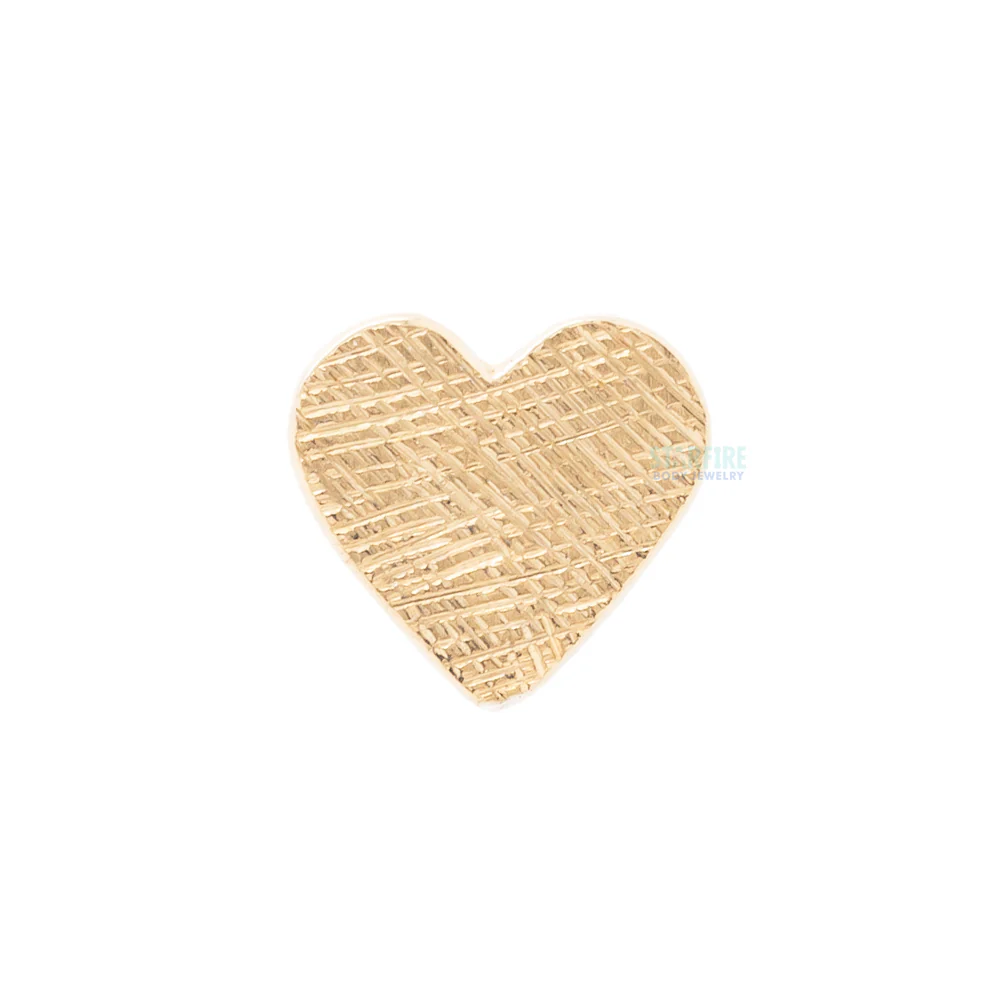threadless: Flat Heart FLORENTINE FINISH Pin in Gold - Image 3