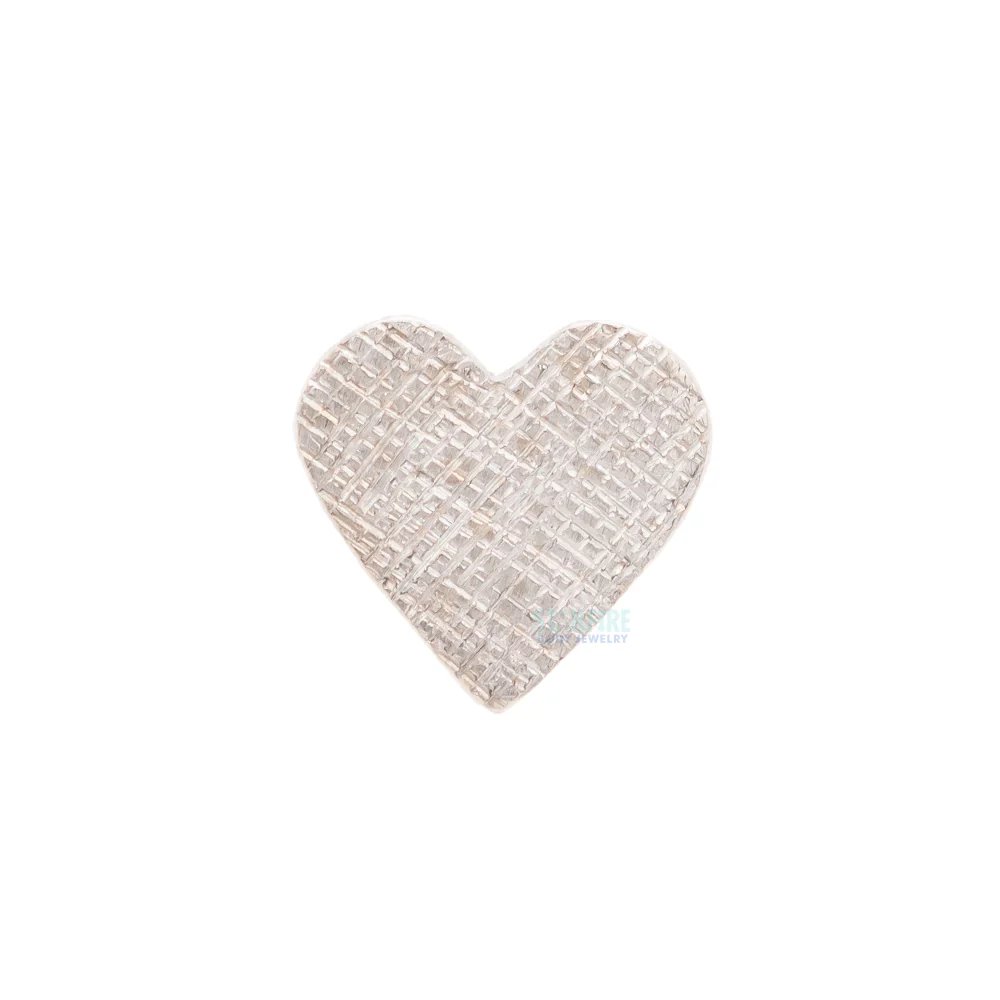 threadless: Flat Heart FLORENTINE FINISH Pin in Gold - Image 4