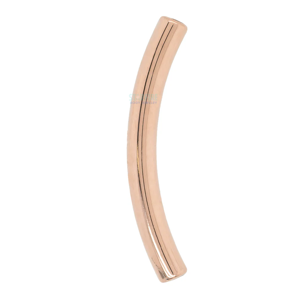 threadless: Gold & Platinum Curved Barbell Shaft - Image 4