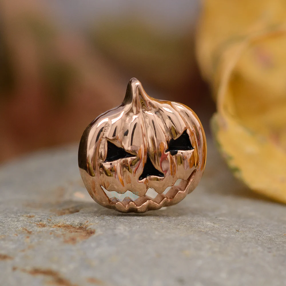 Jack O Lantern Threaded End in Gold - Image 2