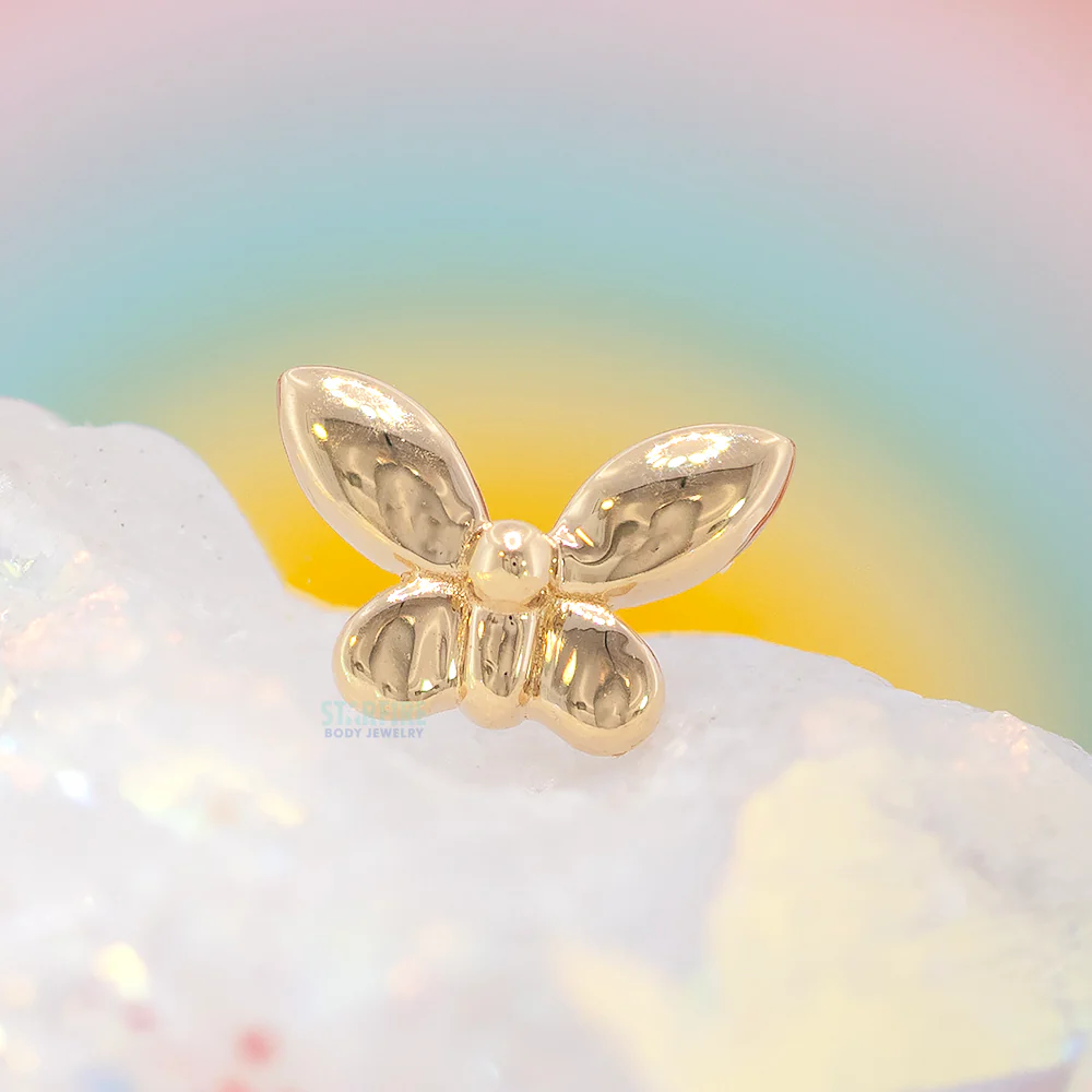 threadless: "Tink Butterfly" Pin in Gold - Image 2