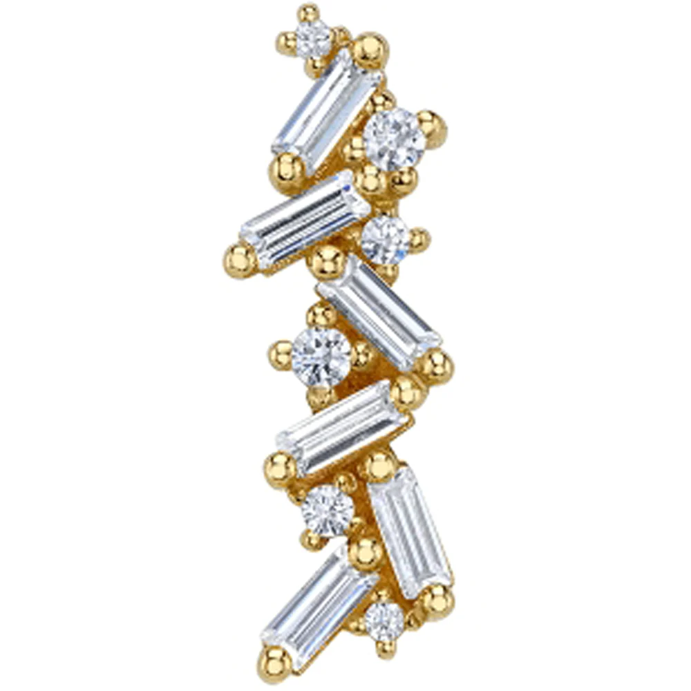 "Valus" Threaded End in Gold with DIAMONDS - Image 2