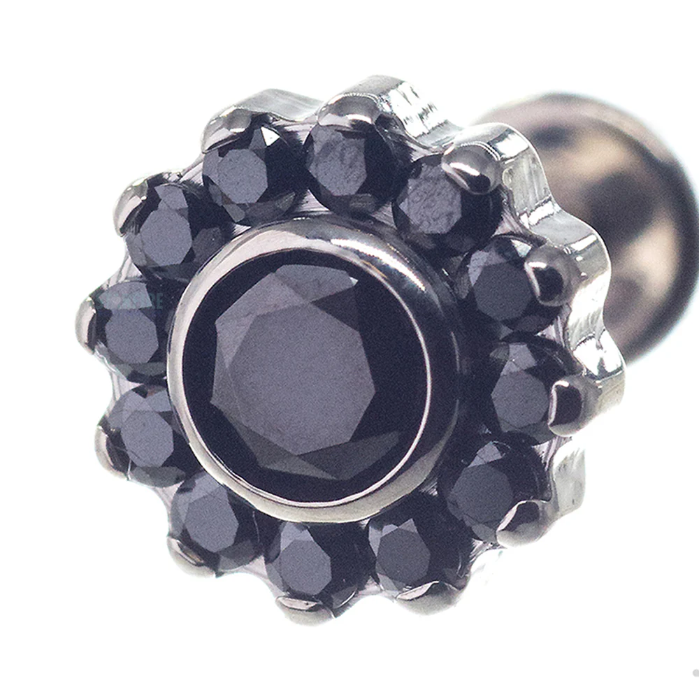 "Odyssey" Flower with Faceted Gem on Flatback - Image 8