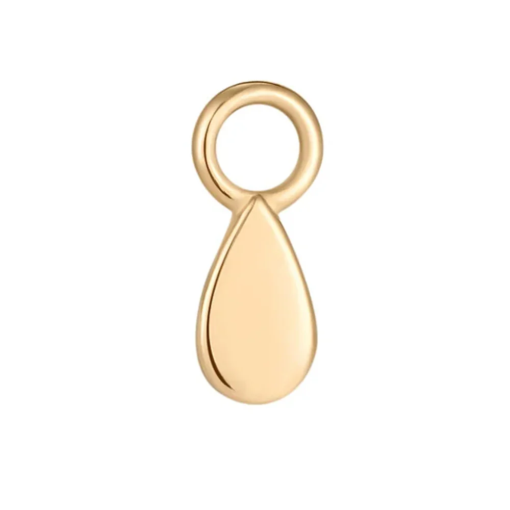 "Droplet" Charm in Gold - Image 2