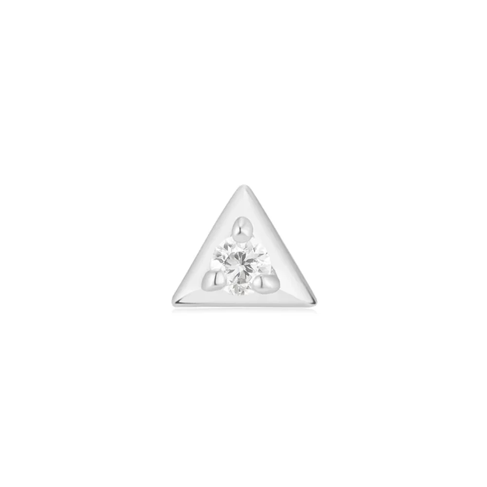 threadless: "Trixie" End in Gold with Moissanite - Image 4