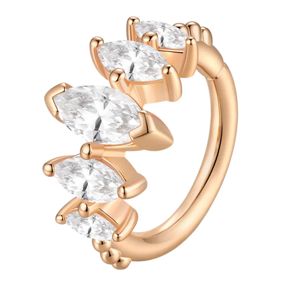 "Velour" Seam Ring in Gold with Moissanites - Image 3