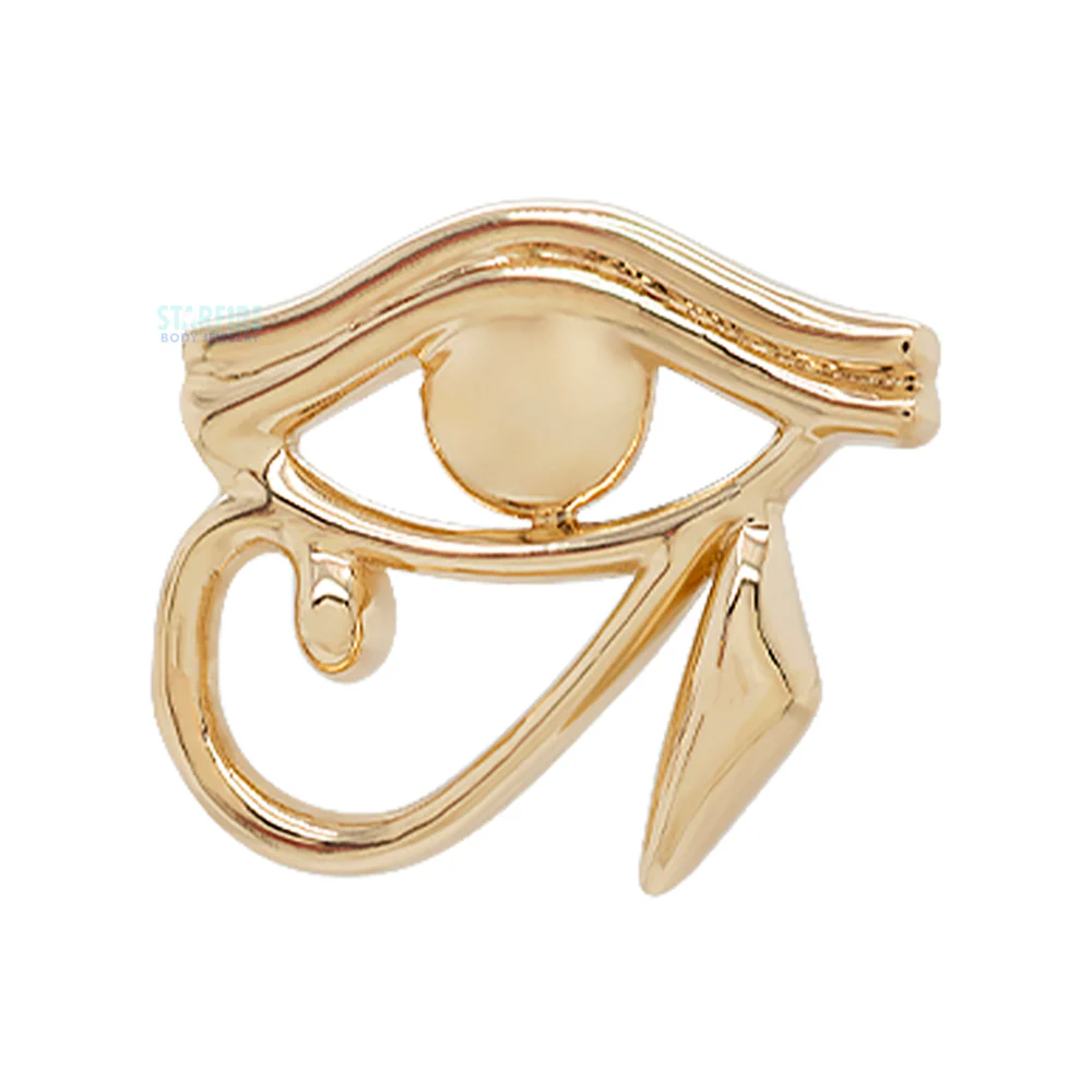 Eye of Ra Threaded End in Gold