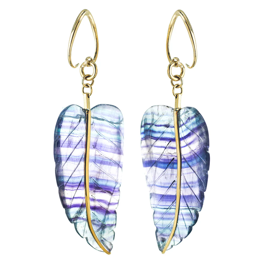 Fluorite Leaves Hangers - Image 4
