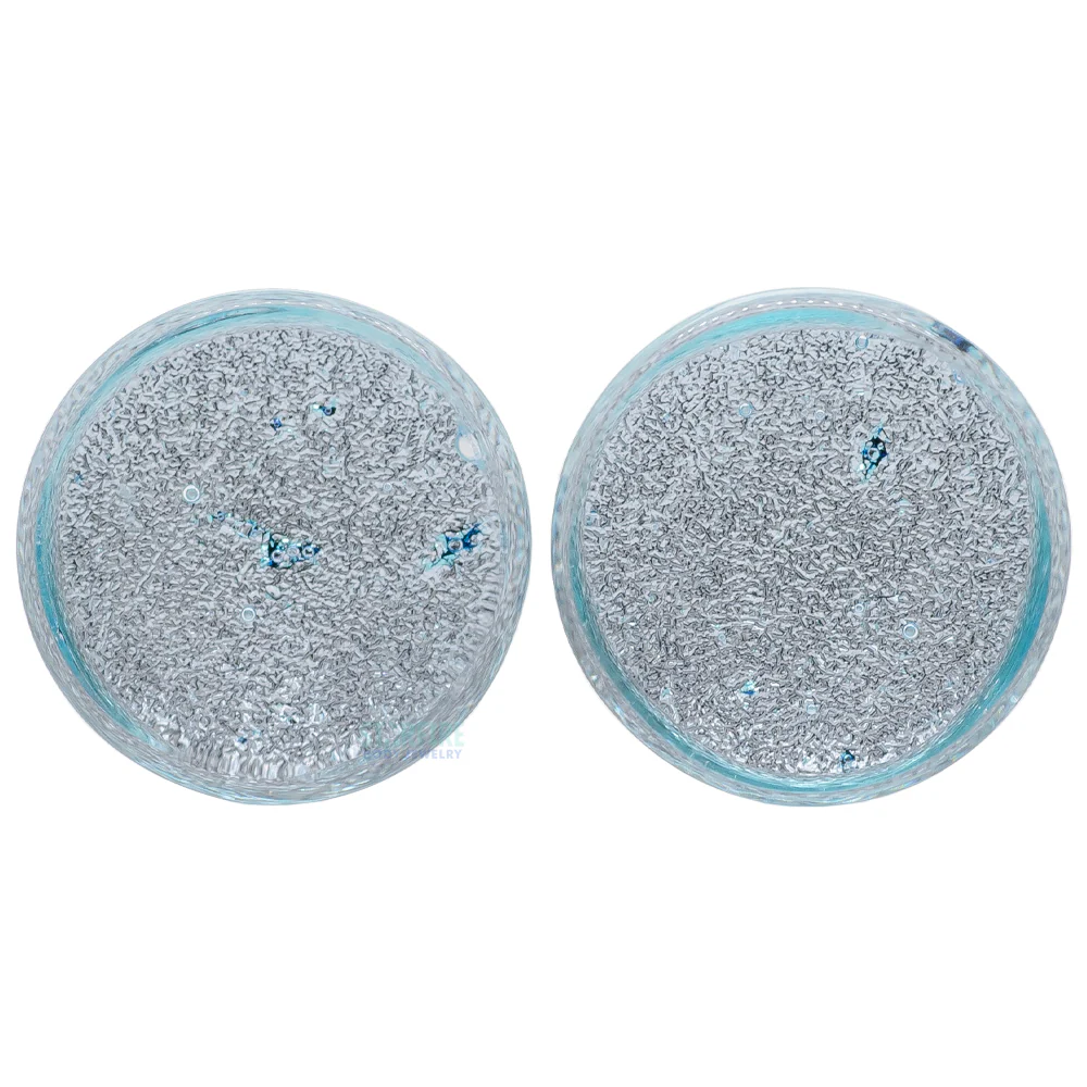 Fused Dichroic Glass Plugs - Diamond - Image 2
