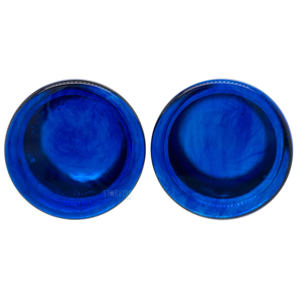 Glass Colorfront Plugs - Cobalt Blue - Image 5