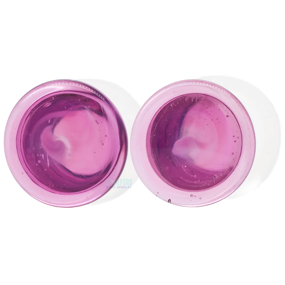 Glass Colorfront Plugs - Grape Jelly (Premium Color) - Image 4
