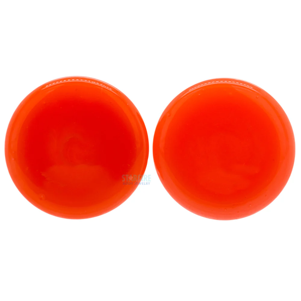 Glass Colorfront Plugs - Orange (Premium Color) - Image 5