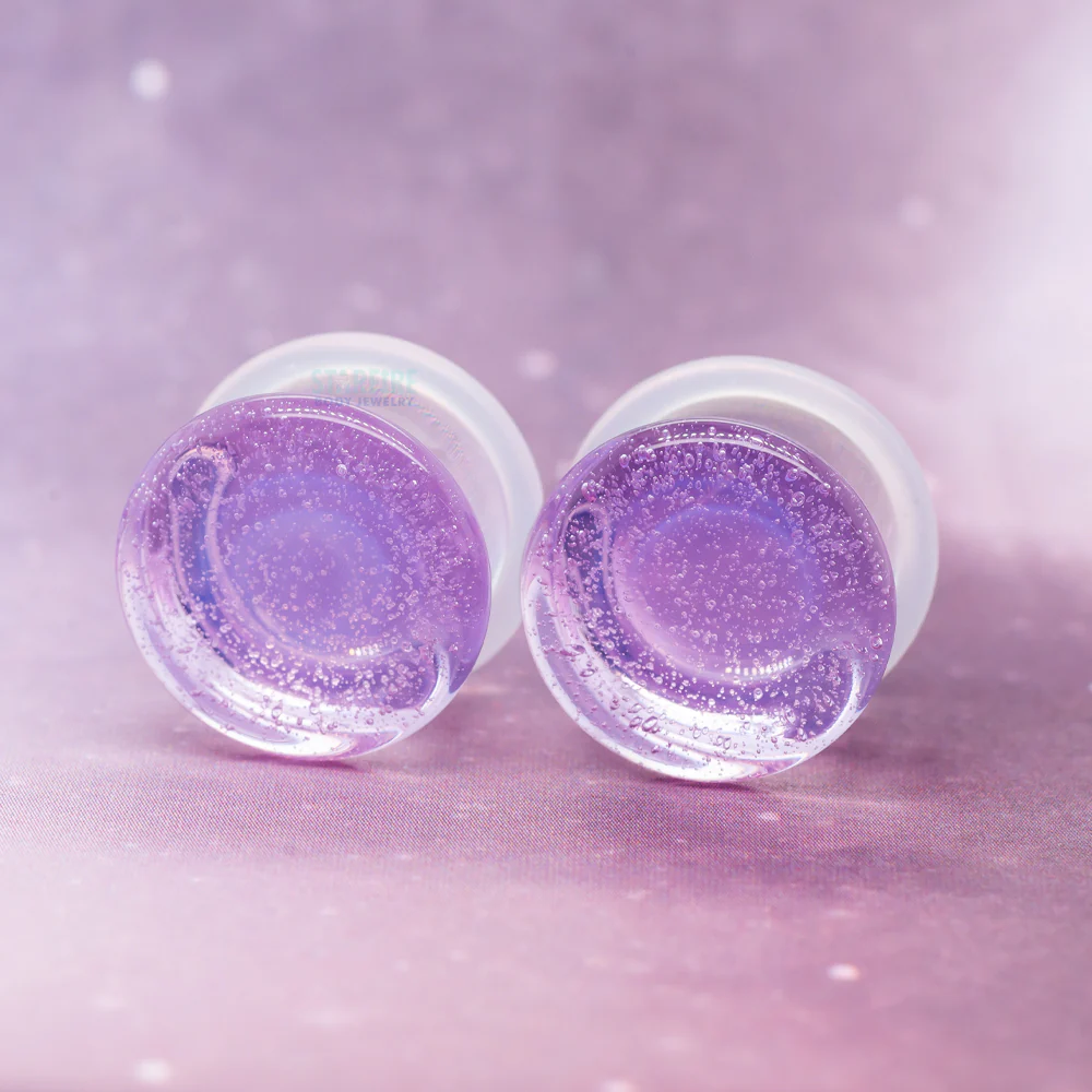 Glass Colorfront Plugs - Pink Slime - Image 4