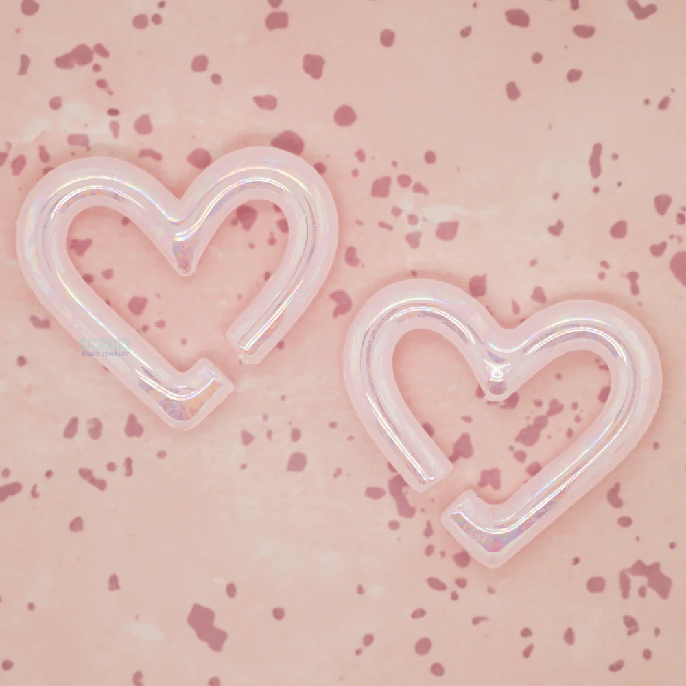 Glass Hearts - Oil Slick Rose Quartz - Image 2
