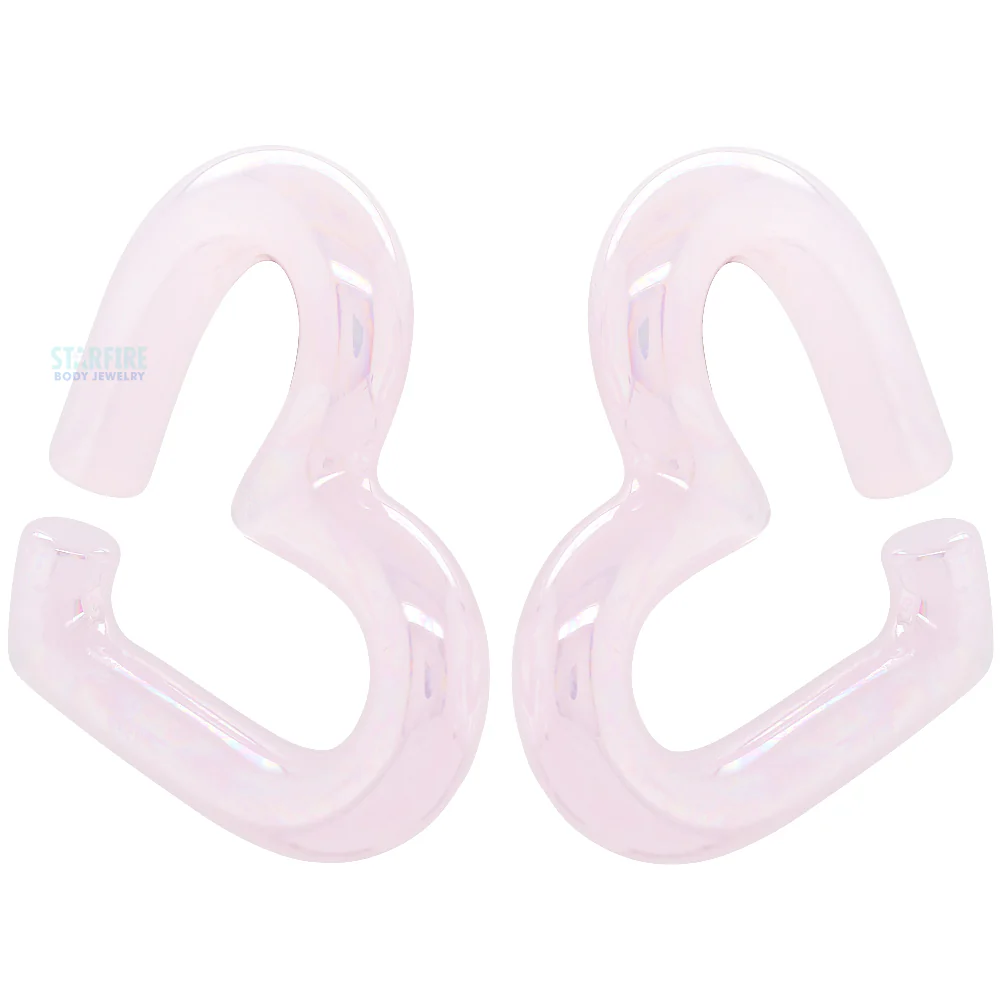 Glass Hearts - Oil Slick Rose Quartz - Image 3