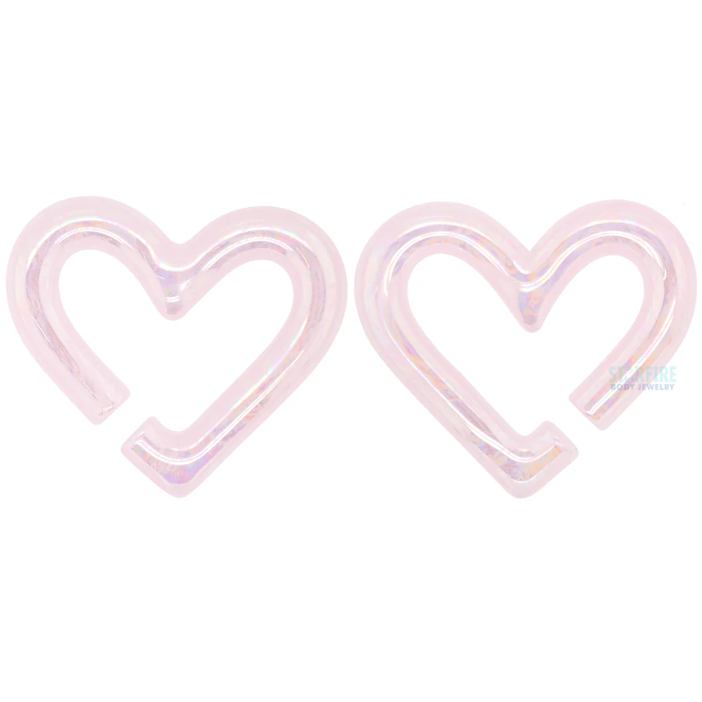 Glass Hearts - Oil Slick Rose Quartz - Image 4