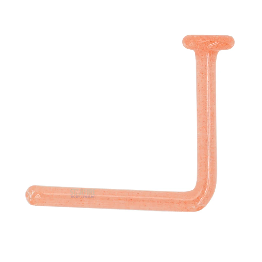 Glass Nostril Retainer - Terracotta - Image 3