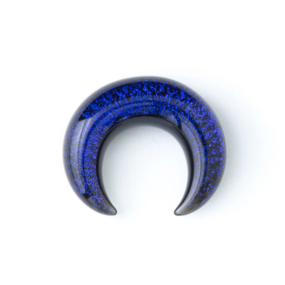 Dichroic Glass Septum Pincher - Blue Purple - Image 3