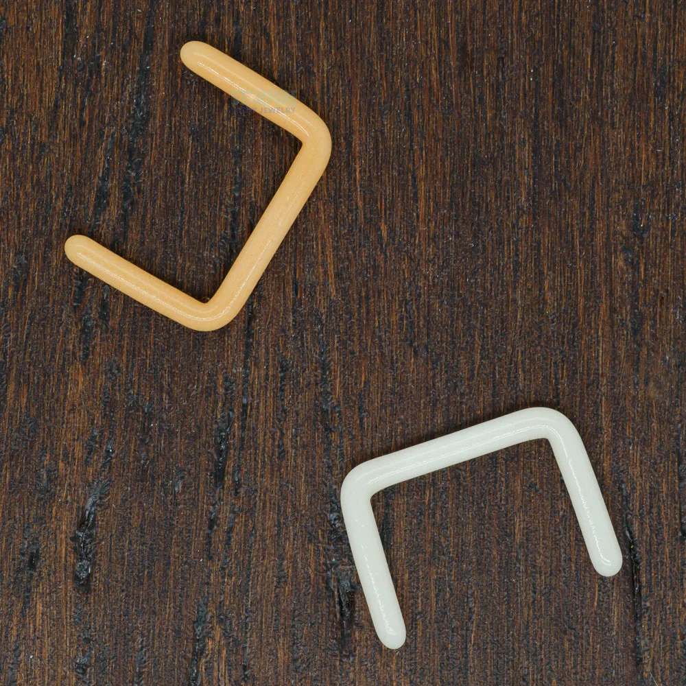 Glass Septum Retainer - Skin Tone 4 - Image 3