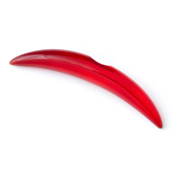 Simple Glass Septum Tusk - Ruby
