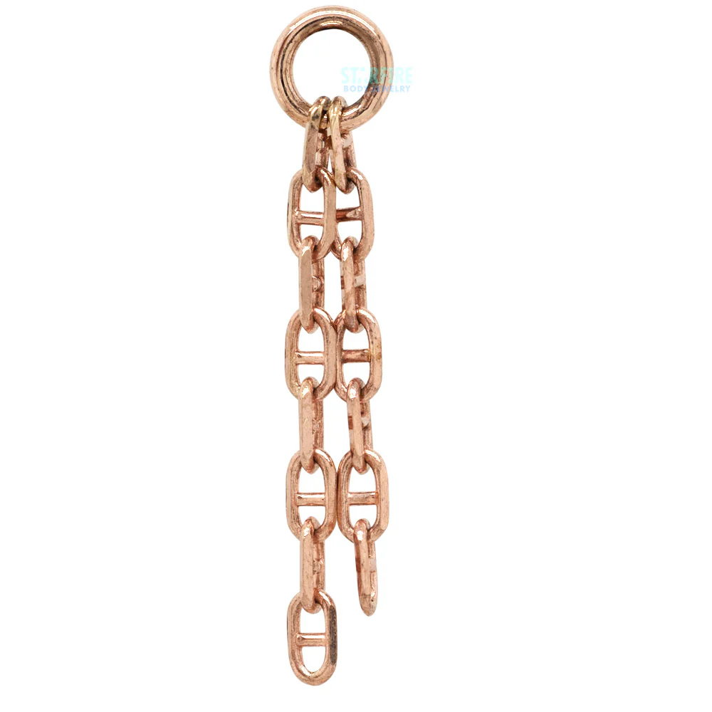 "Anchor Tassel" Chain Charm in Gold - Image 5