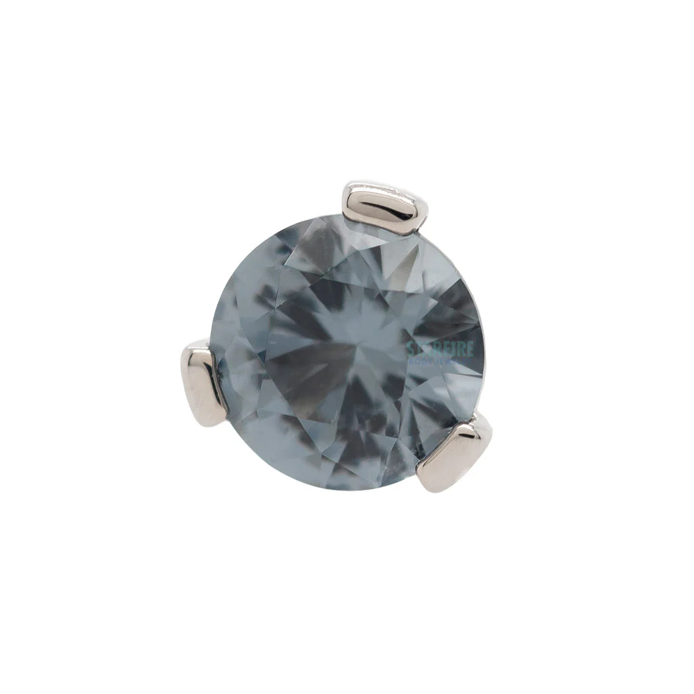 3 Prong-Set Threaded End with Faceted Gem - Image 13