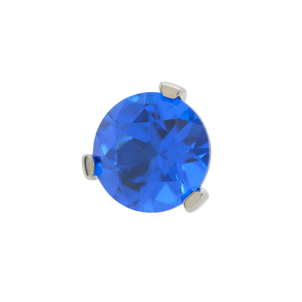 3 Prong-Set Threaded End with Faceted Gem - Image 15