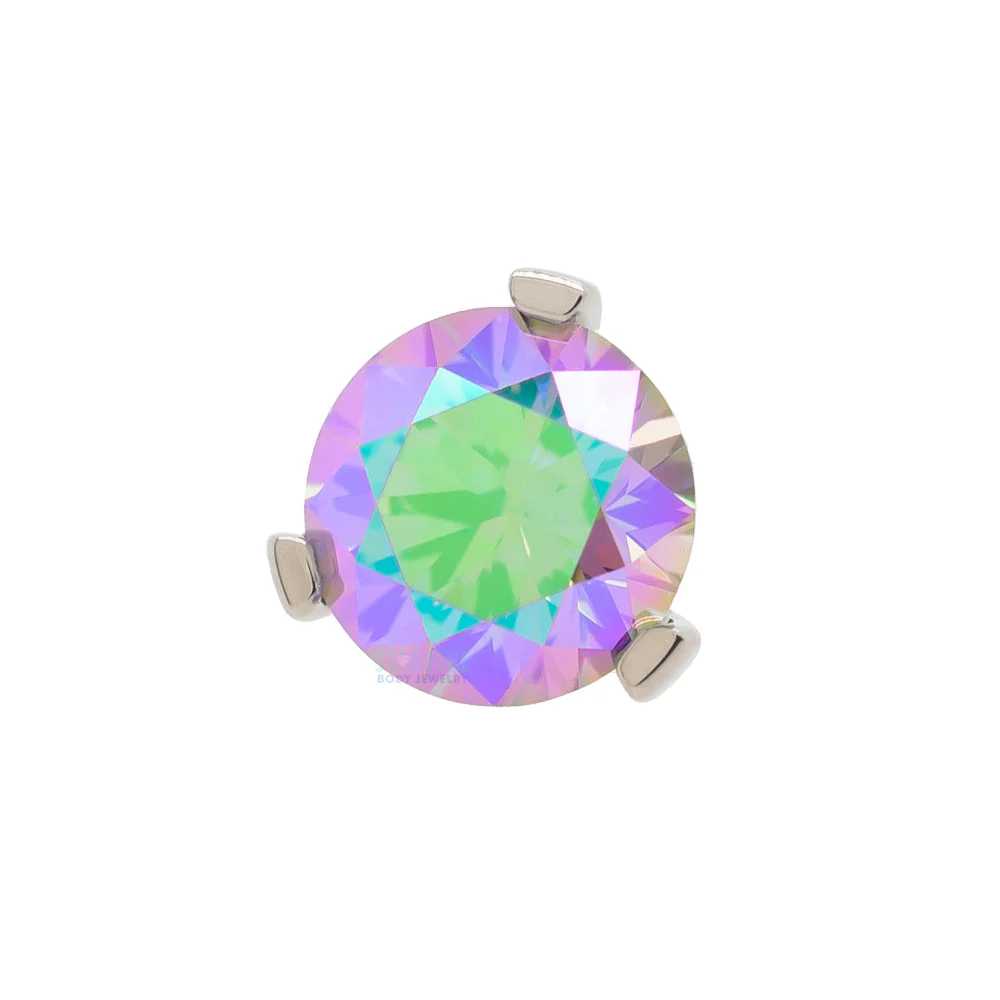 3 Prong-Set Threaded End with Faceted Gem - Image 21