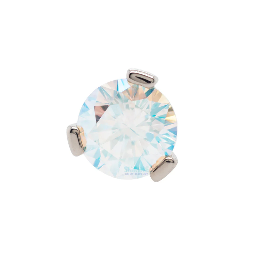3 Prong-Set Threaded End with Faceted Gem - Image 22