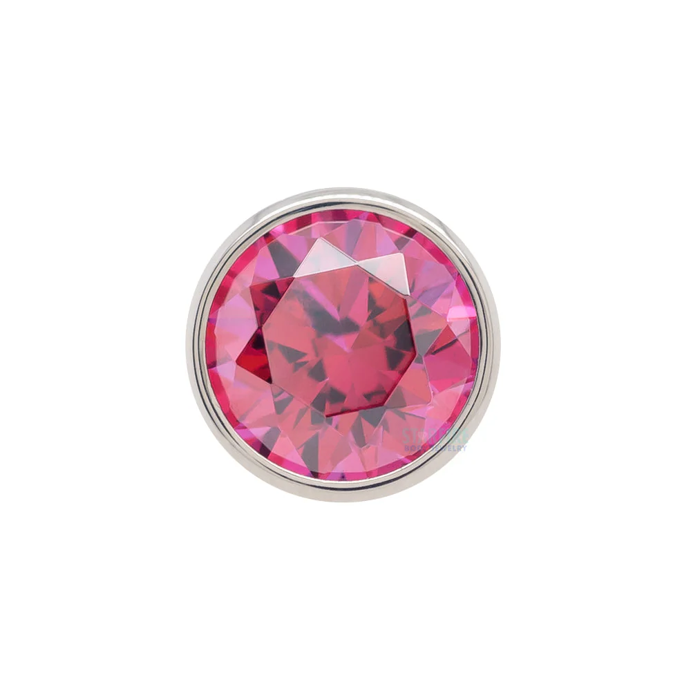Bezel-Set Faceted Gem Threaded End - Image 11