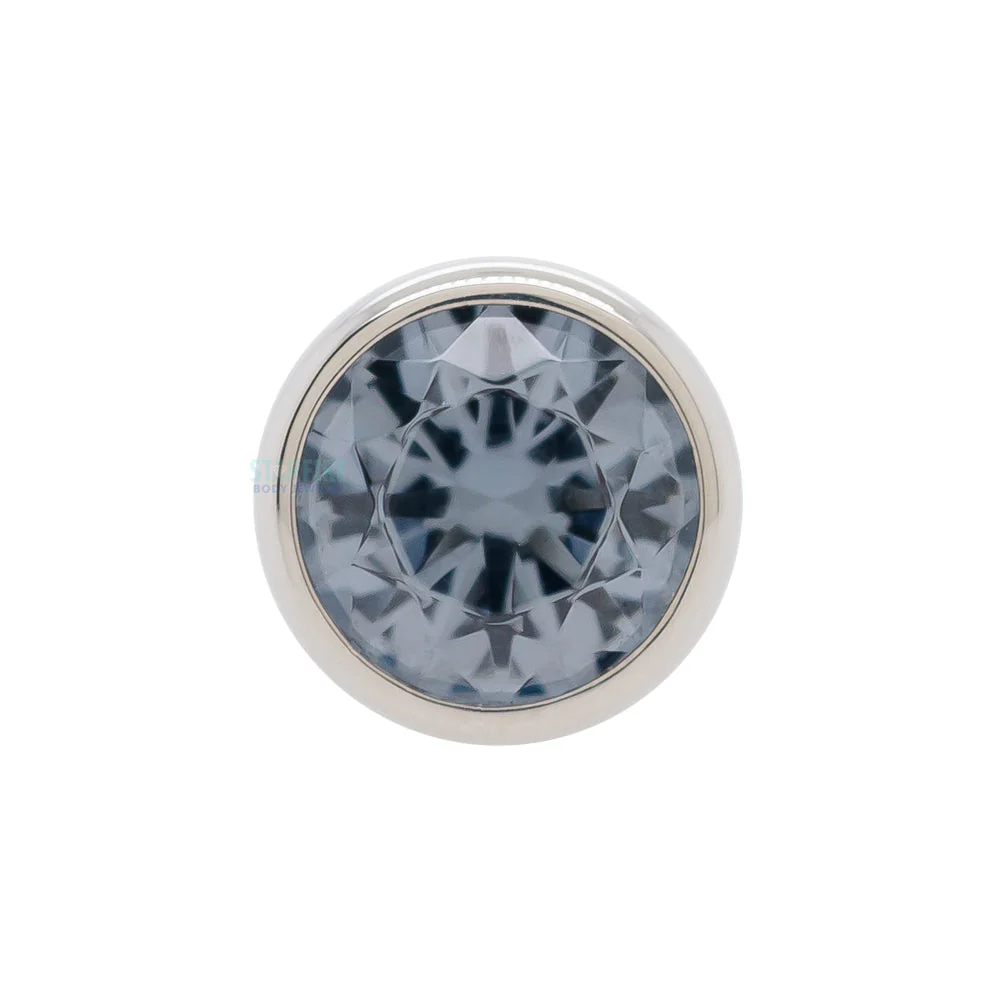 Bezel-Set Faceted Gem Threaded End - Image 12