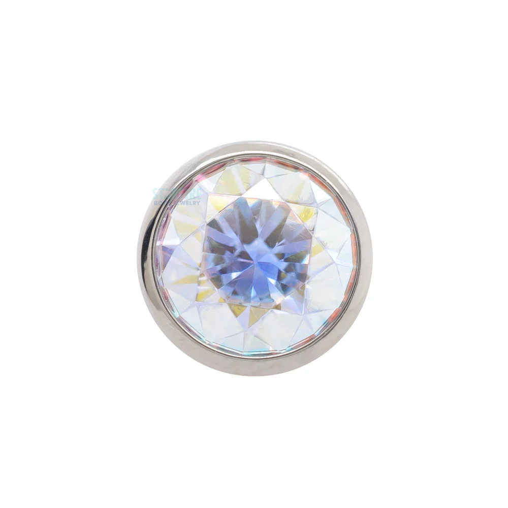 Bezel-Set Faceted Gem Threaded End - Image 13